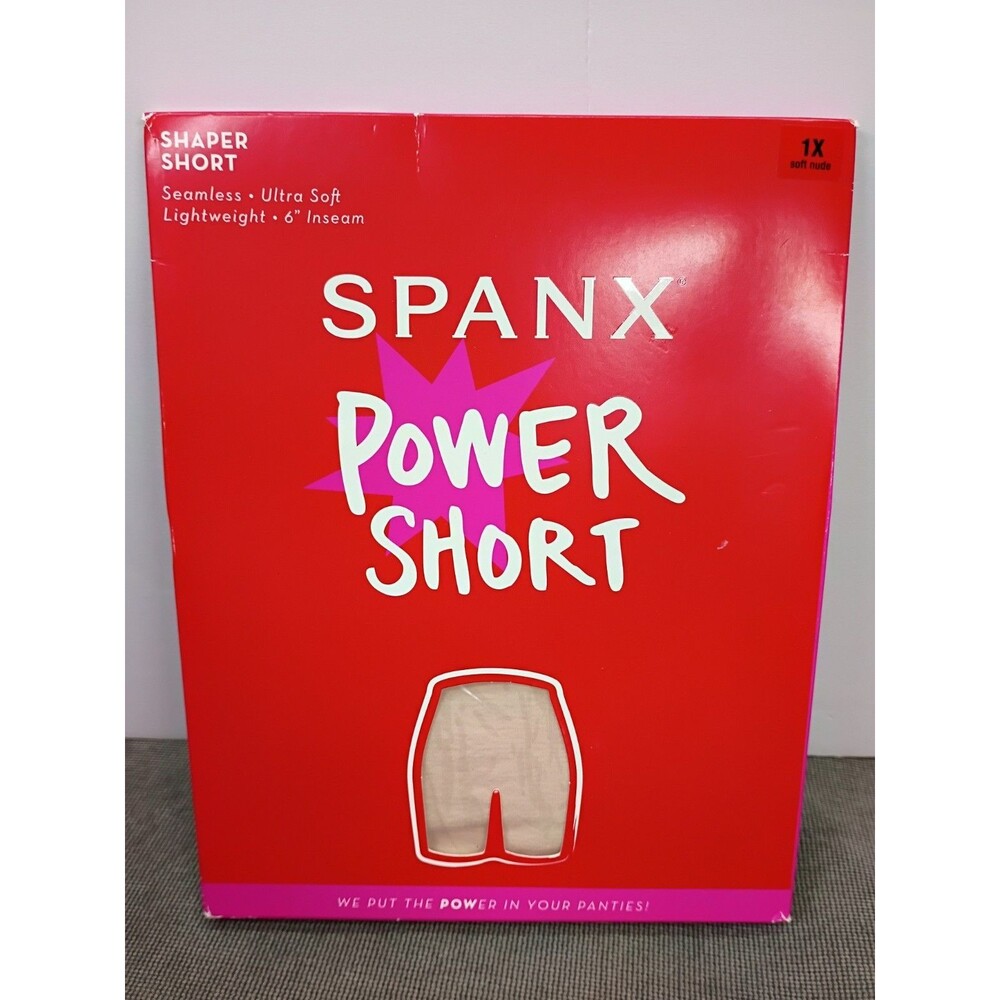 Spanx Power Shaper Short 1X Soft Nude A303964